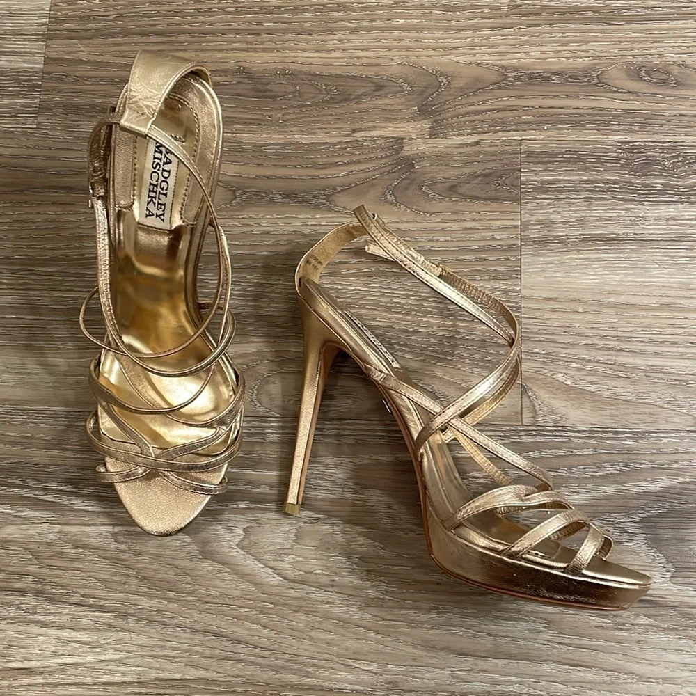 🌸 ✨Badgley Mischka Adonis II rose gold heel✨🌸 - Picture 6 of 9
